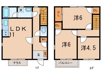 間取図 パインガーデン芦屋川PHⅠC棟