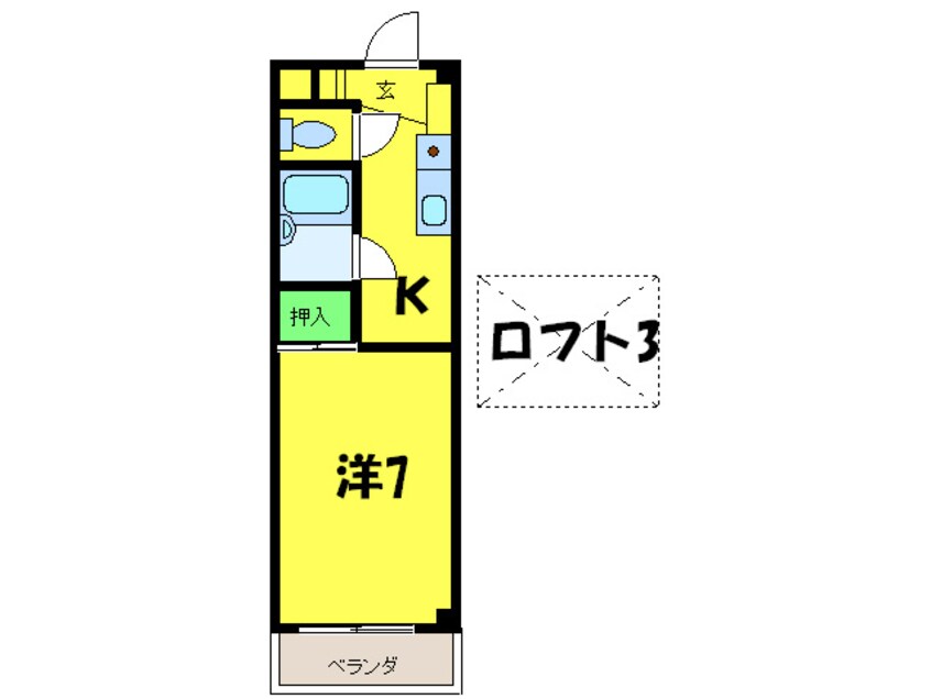 間取図 ロフティ北花田