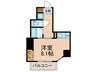 ル・パルトネール梅田北（605） 1Rの間取り