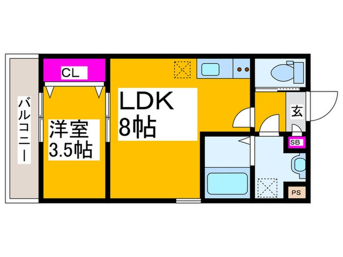 間取り図 仮）ジーメゾン東浅香山リヴェル