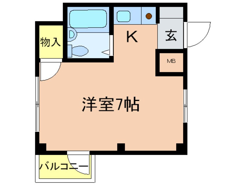 間取図 ルーム　ウイング　ワン