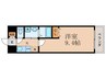 フォーシーズン南草津 1Kの間取り