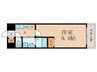 フォーシーズン南草津 1Kの間取り
