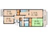 笠山清水マンション 3LDKの間取り