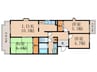 笠山清水マンション 3LDKの間取り