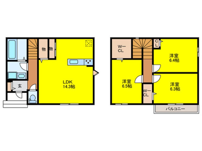 間取図 イーストヴィラ和泉府中