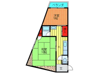 間取図 コ－ポラス原田