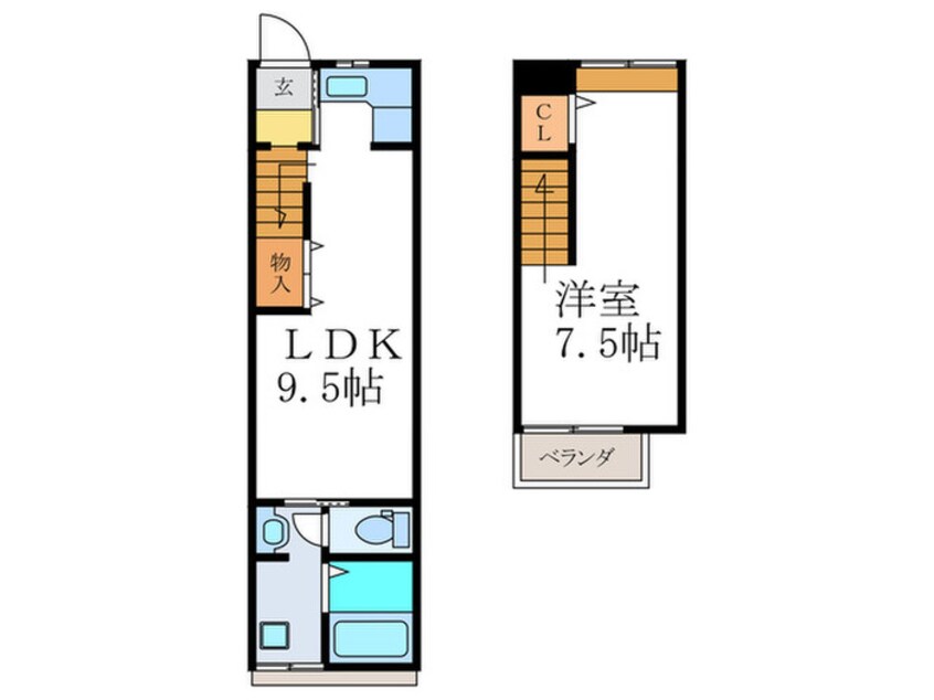 間取図 小笹様芝野町貸家