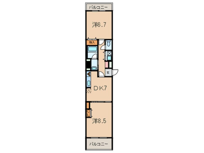 間取図 芦屋大桝町アネックス