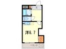 ハイネス門戸 1Rの間取り