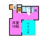 サン･ セルジュ香里園 1Rの間取り