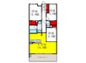 仮)ｴｽﾘｰﾄﾞ箕面船場阪大前(202) 3LDKの間取り
