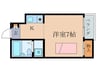 ハイツ高樋１ 1Kの間取り
