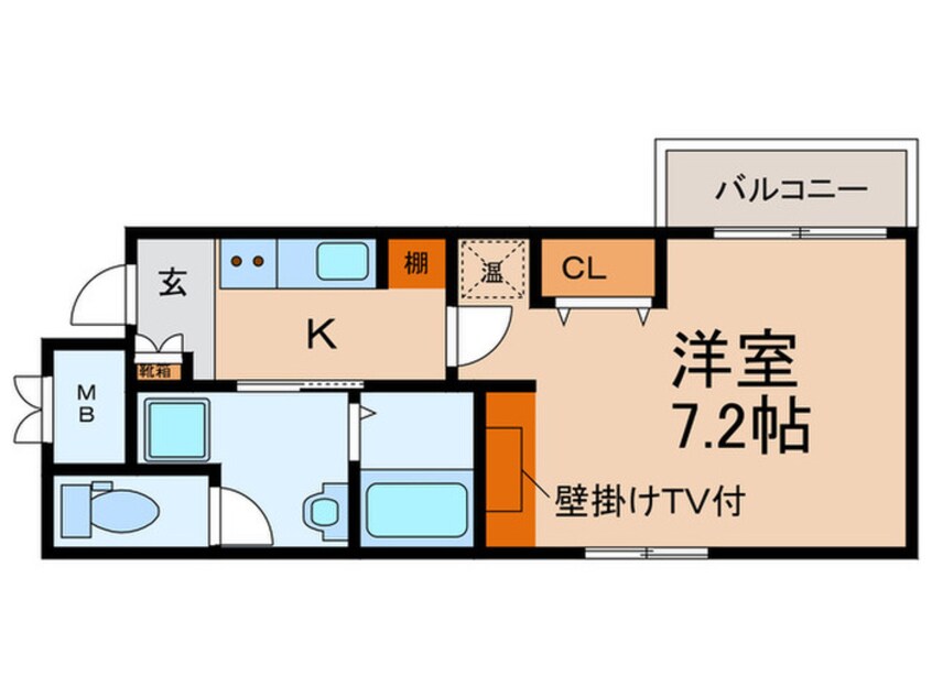 間取図 ｴﾇｴﾑｻﾝｶﾝﾃﾕｲｯﾄ