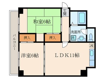 間取図 Ysｺｰﾄ蘭びっく