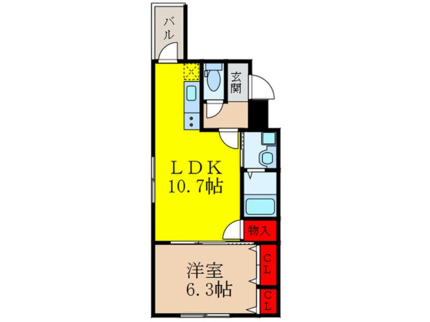 間取図 フジパレス岩田町Ⅱ番館