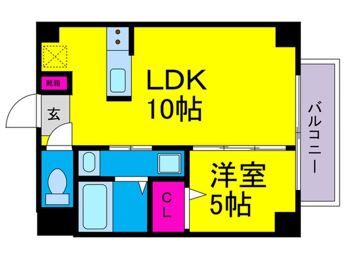 間取り図 ＡＭ夕陽丘セカンド