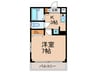 ｱﾍﾞﾆ-ﾙ東住吉 1Kの間取り