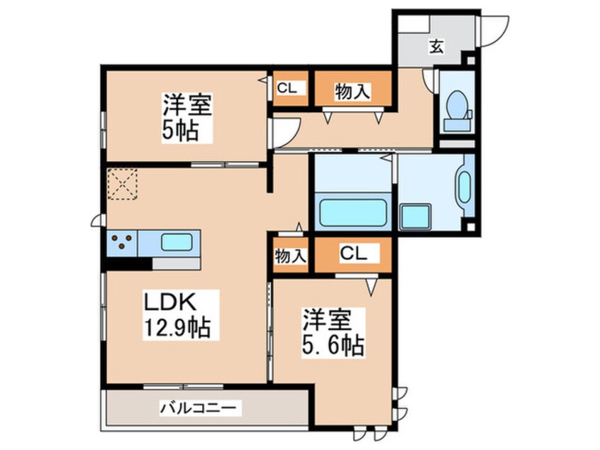 間取図 ヴィア・ラッテア