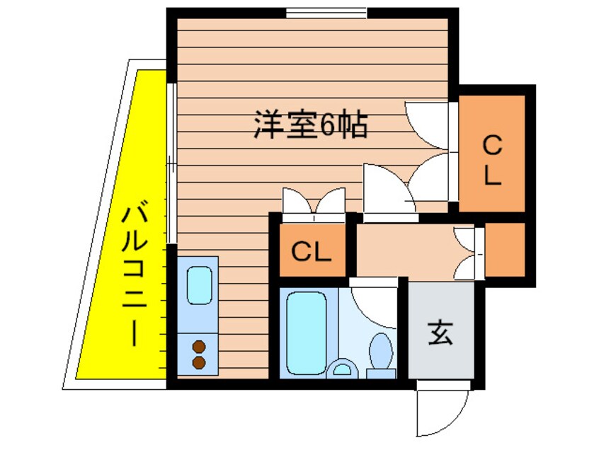 間取図 ﾋﾞｽﾀ蔵垣内