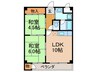 タルミハイツ 2LDKの間取り
