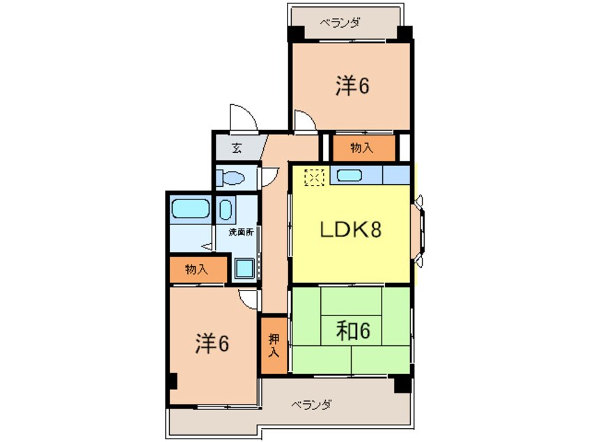 間取図 ヴェール 夙川