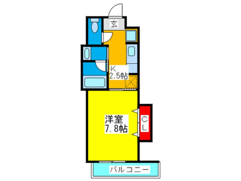 間取図 ＢＯＮＪＯＵＲｱﾏﾃﾞｳｽ