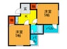 アメニティ－新高1番館 2Kの間取り