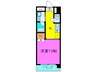 ロイヤルグレ－ス 1Kの間取り