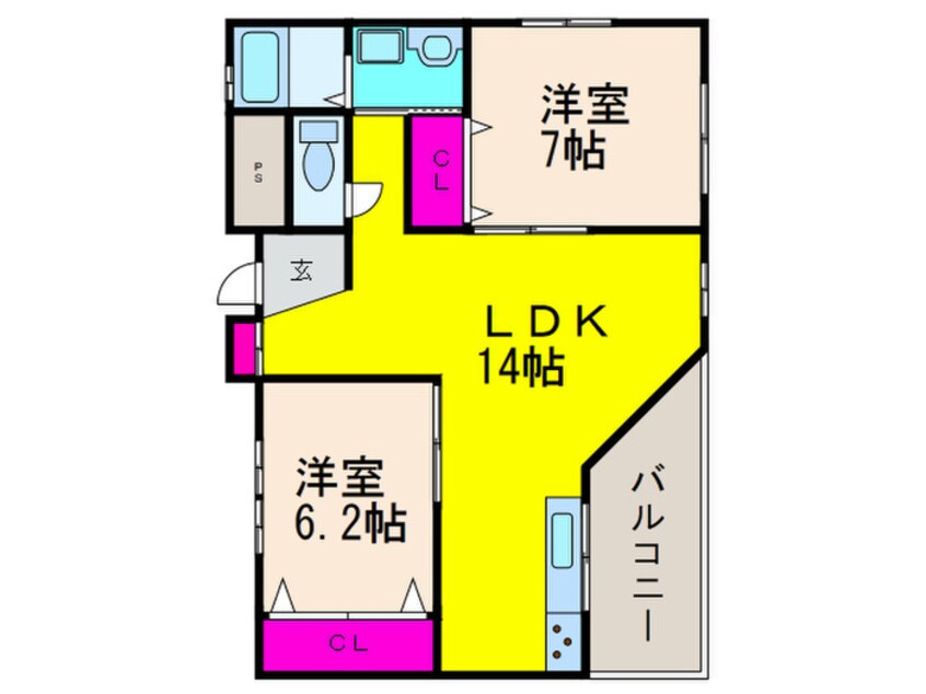 間取図 ウォールデンヒルズ