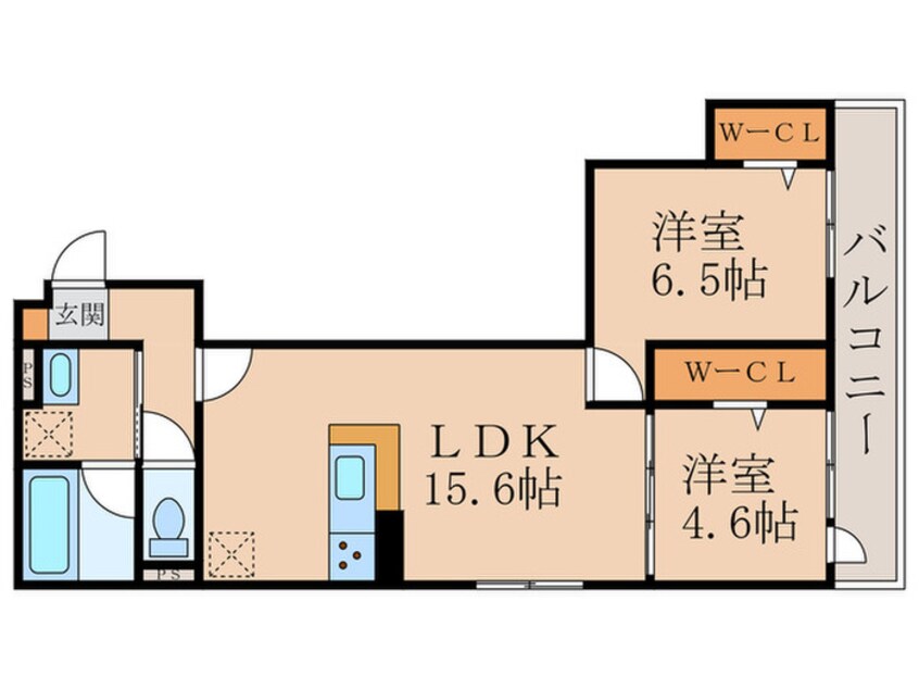 間取図 ハイダウェイ両替町