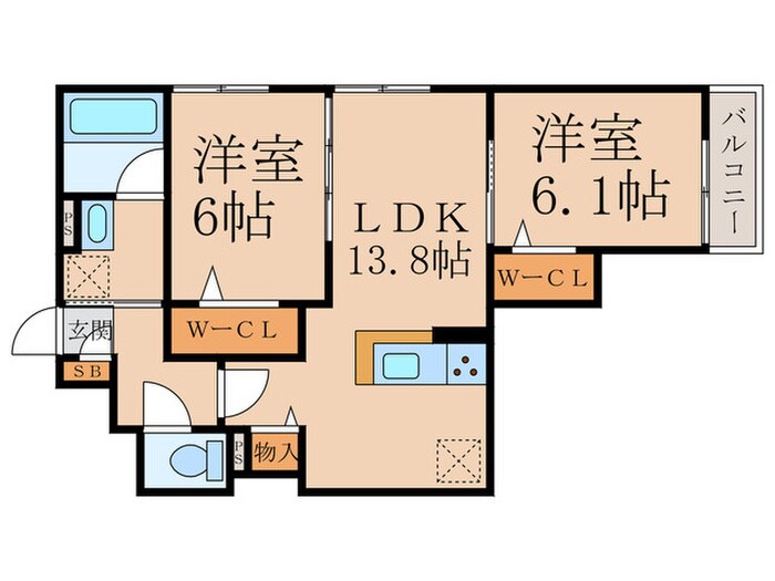 間取り図 ハイダウェイ両替町