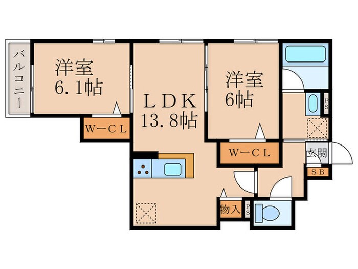 間取り図 ハイダウェイ両替町
