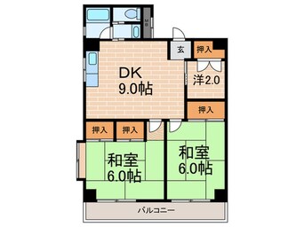 間取図 鳴尾ハイツ