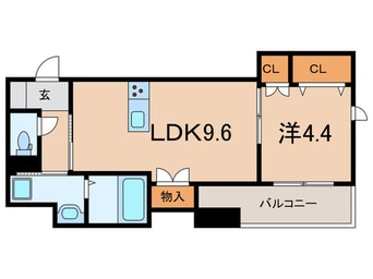 間取図 仮）西宮市高木東町ﾍｰﾍﾞﾙﾒｿﾞﾝ
