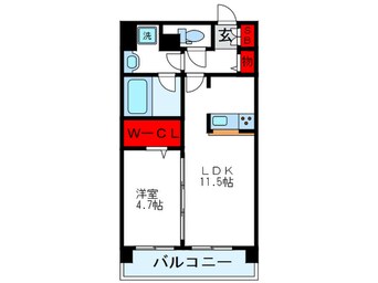 間取図 アグレア－ブル