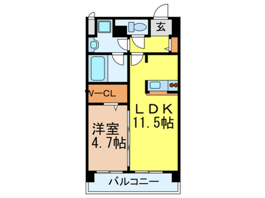 間取図 アグレア－ブル