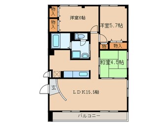 間取図 パ－クハイム弐番館Ａ棟