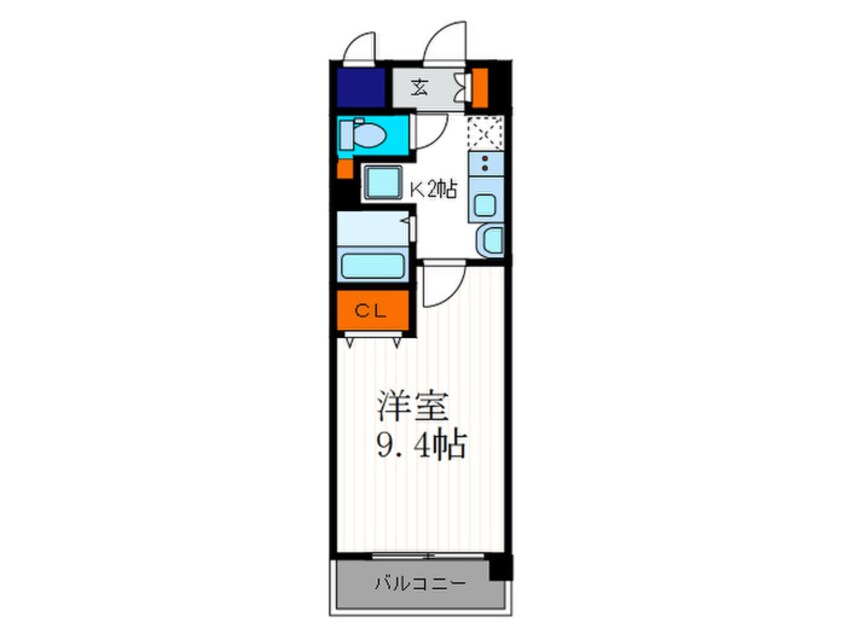 間取図 プレミアムステージ京大前(504)