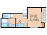 コンプレト醍醐 1Kの間取り