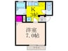 ラ－クハイツ 1Kの間取り