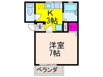 間取図 ラ－クハイツ