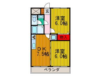 間取図 スパ－ブＭ＆Ｍ２