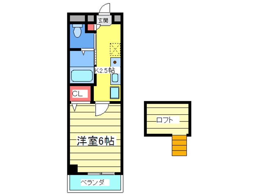 間取図 ＩＮＩＺＩＯ上六