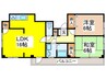 オーキッドヒルズ 2LDKの間取り