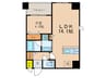 増田屋ビル 1LDKの間取り