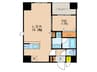 増田屋ビル 1LDKの間取り