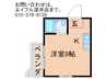 ベルフラワ－ 1Rの間取り