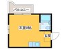 ベルフラワ－ 1Rの間取り
