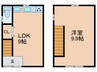 Fテラス和泉中央 1LDKの間取り